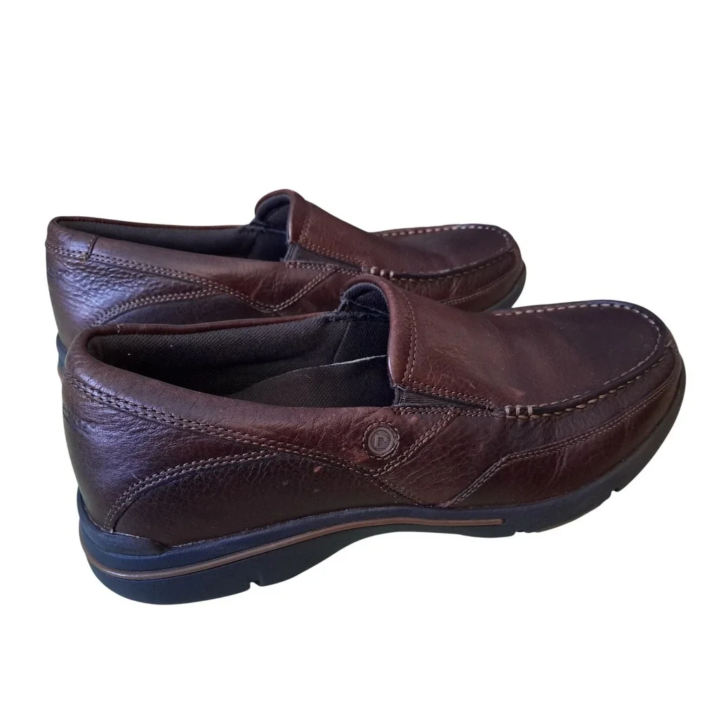 Rockport XCS Kinetic Air‎ Circulator Mens Brown Leather Loafers Size 8.5 M